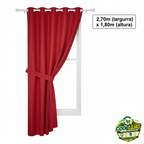 Cortina Casa Bela  Varão Com Ilhós 2,70m X1.80m