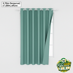 Cortina Casa Bela  Varão Com Ilhós 2,70m X1.80m