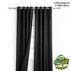 Cortina Casa Bela  Varão Com Ilhós 2,70m X1.80m