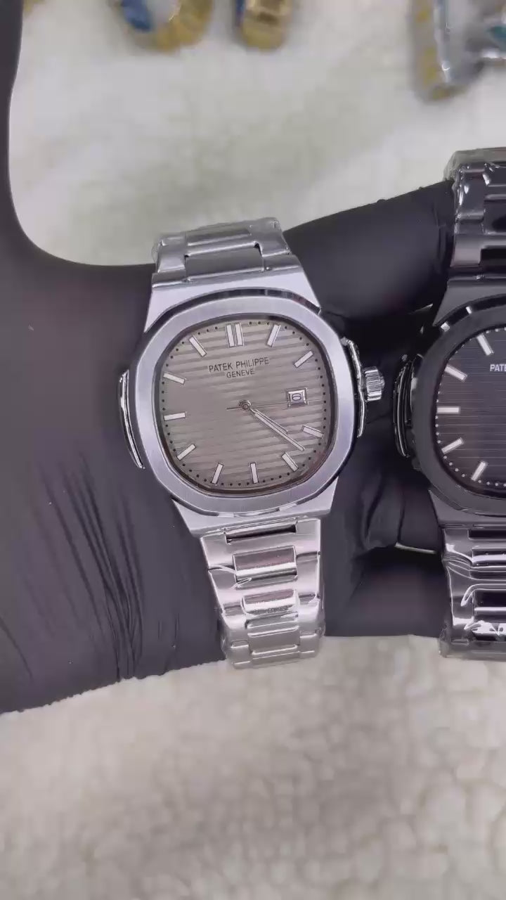 Relógio Patek Philippe Nautilus — Minimalista | Todas as Gravações | Fecho Duplo