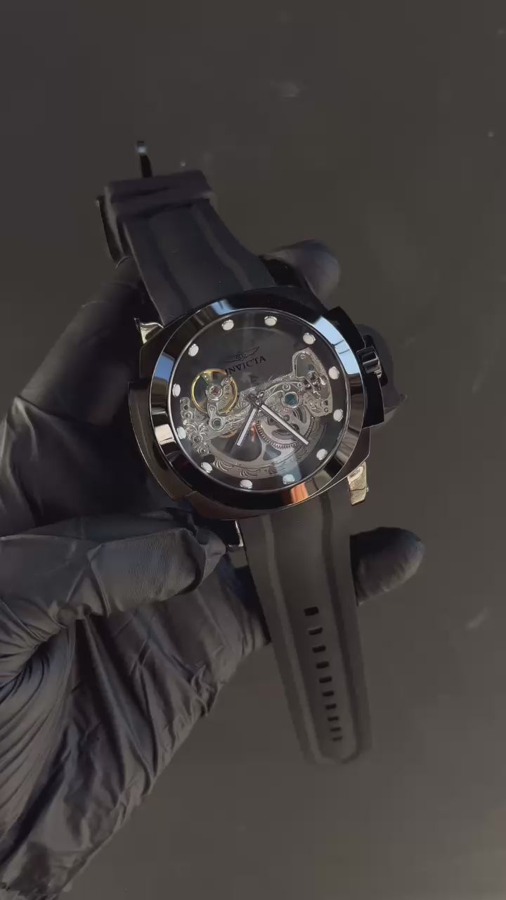 NOVIDADE 2026 Relógio Invicta Coalition Forces Automático Todo Preto e Dourado Luxo e Destaque + FRETE GRÁTIS