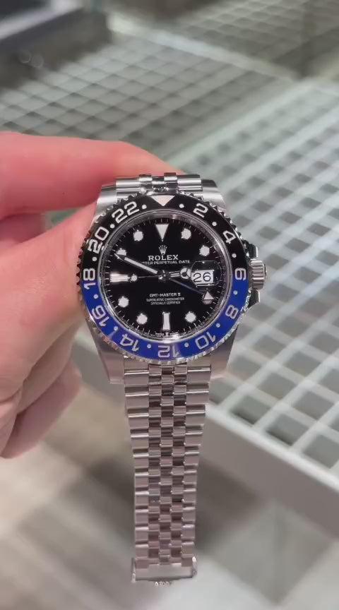 Rolex Gmt Master 2 Batman 40mm Pulseira Jubileu Automático