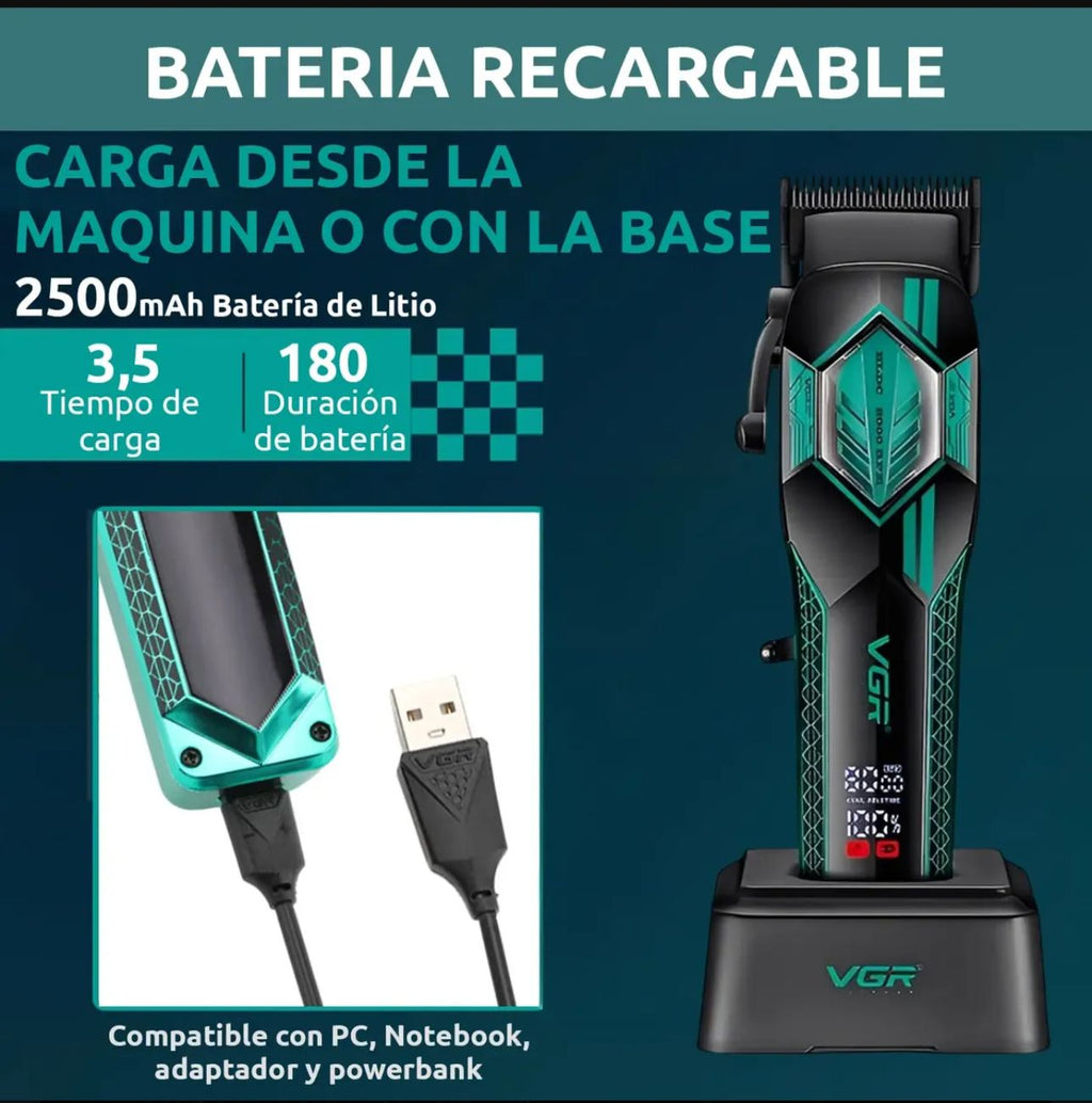 Máquina de Corte Profissional VGR V-909 - Display Digital