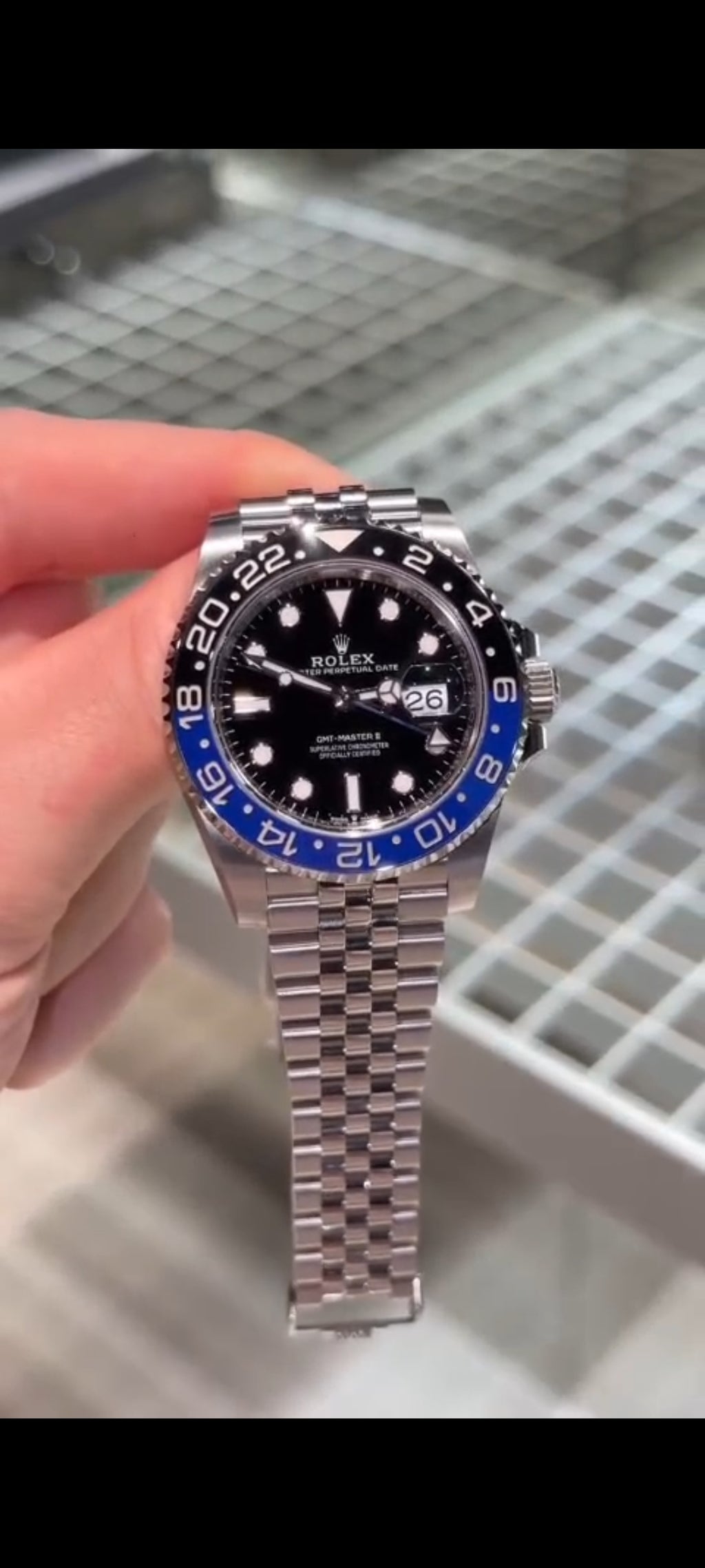 Rolex Gmt Master 2 Batman 40mm Pulseira Jubileu Automático