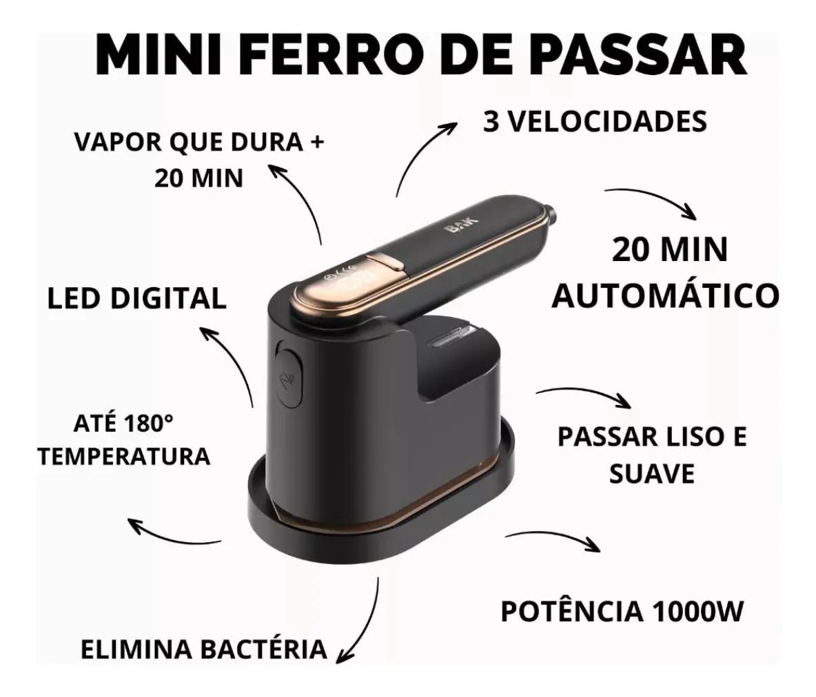 Mini ferro de passar