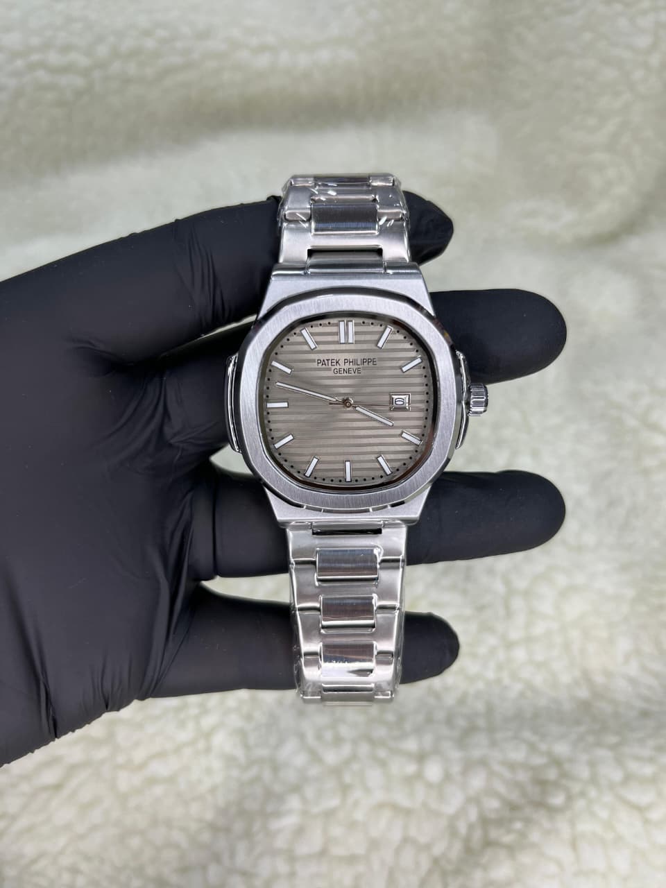 Relógio Patek Philippe Nautilus — Minimalista | Todas as Gravações | Fecho Duplo