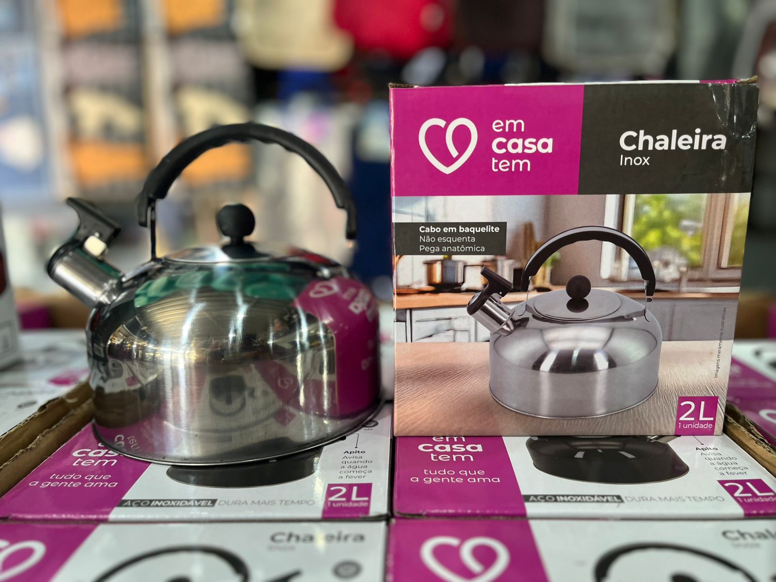 Chaleira Inox 2 Litros – Prática, Resistente e Moderna