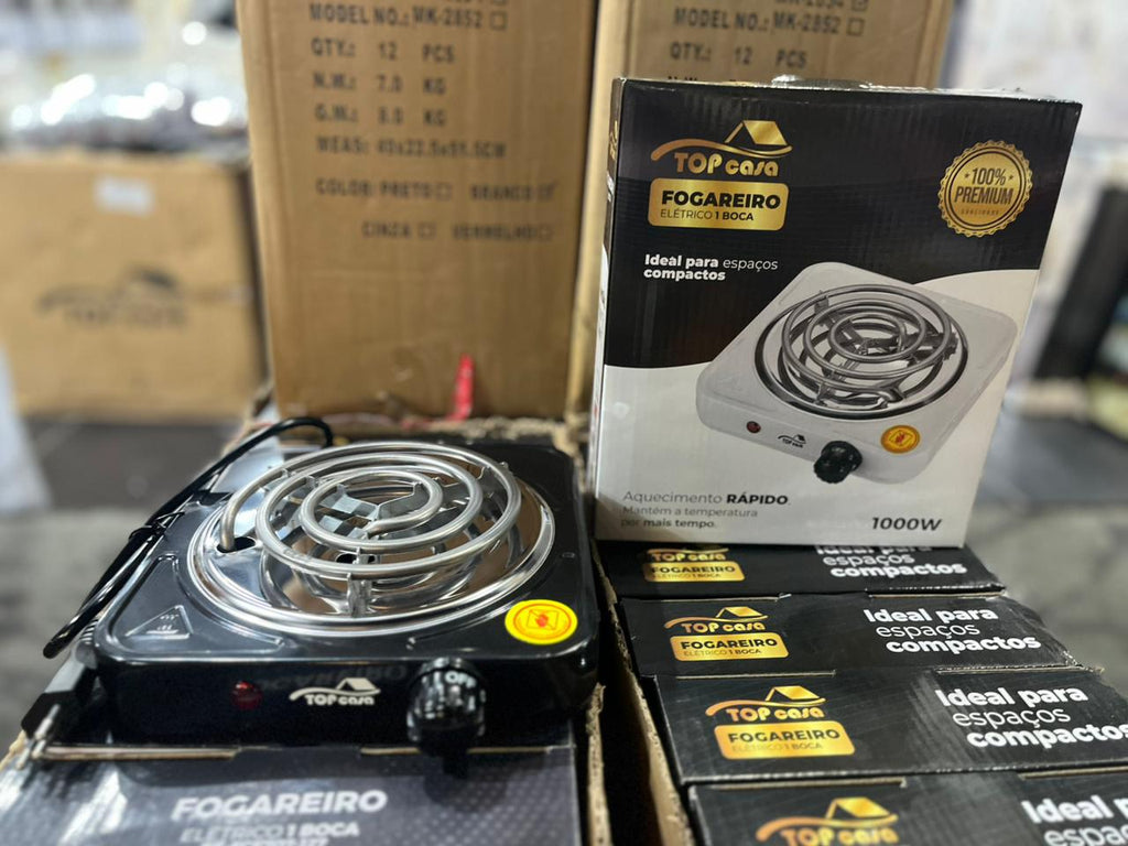 Fogareiro Elétrico 1 Boca 127V com Controle de Temperatura