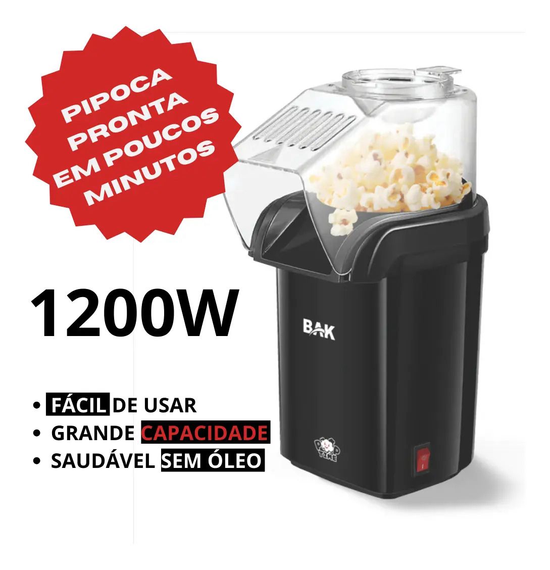 Mini Pipoqueira Elétrica
