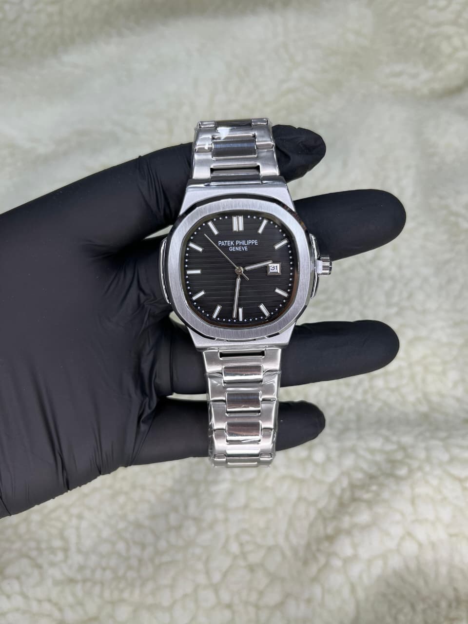 Relógio Patek Philippe Nautilus — Minimalista | Todas as Gravações | Fecho Duplo