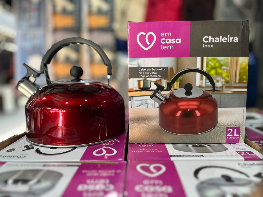 Chaleira Inox 2 Litros – Prática, Resistente e Moderna