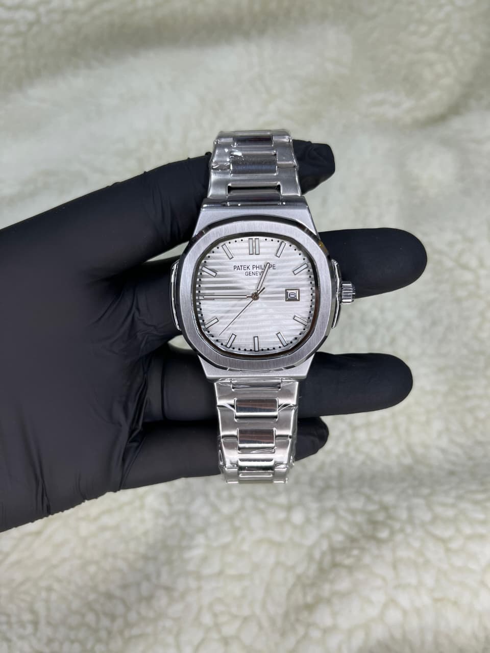Relógio Patek Philippe Nautilus — Minimalista | Todas as Gravações | Fecho Duplo